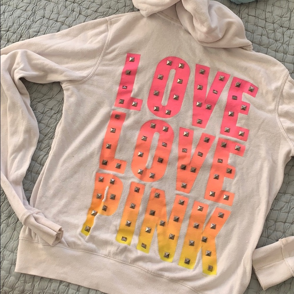 VS Pink zip up hoodie!
